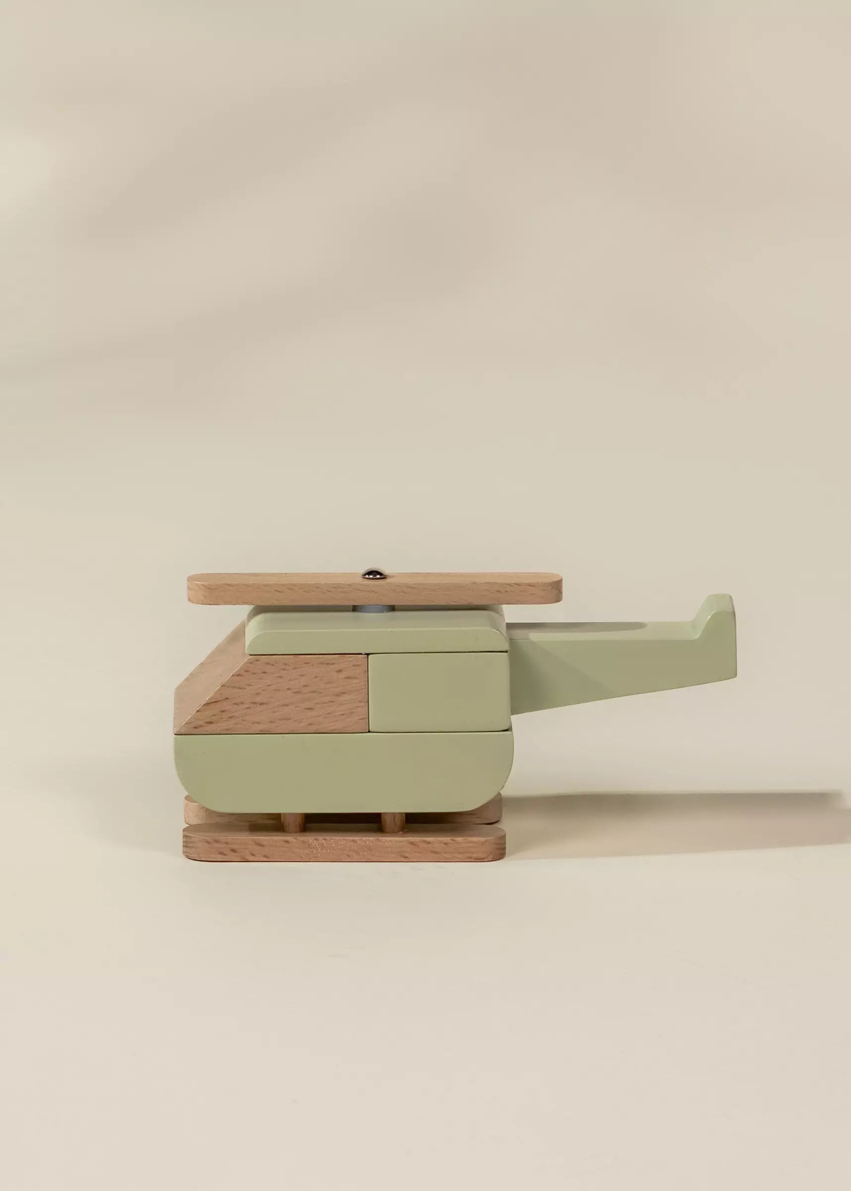 Coco Village Wooden Vehicle - Helicopter - Image 2