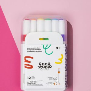Coco Village Washable Dual Tip Markers Set - 12 colors