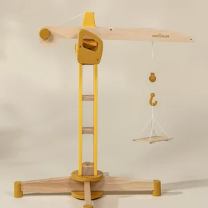 Coco Village Oversized Wooden Construction Crane
