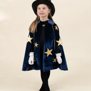 Coco Village Wizard Cape Play Costume with Hat & Gloves - 3-4Y