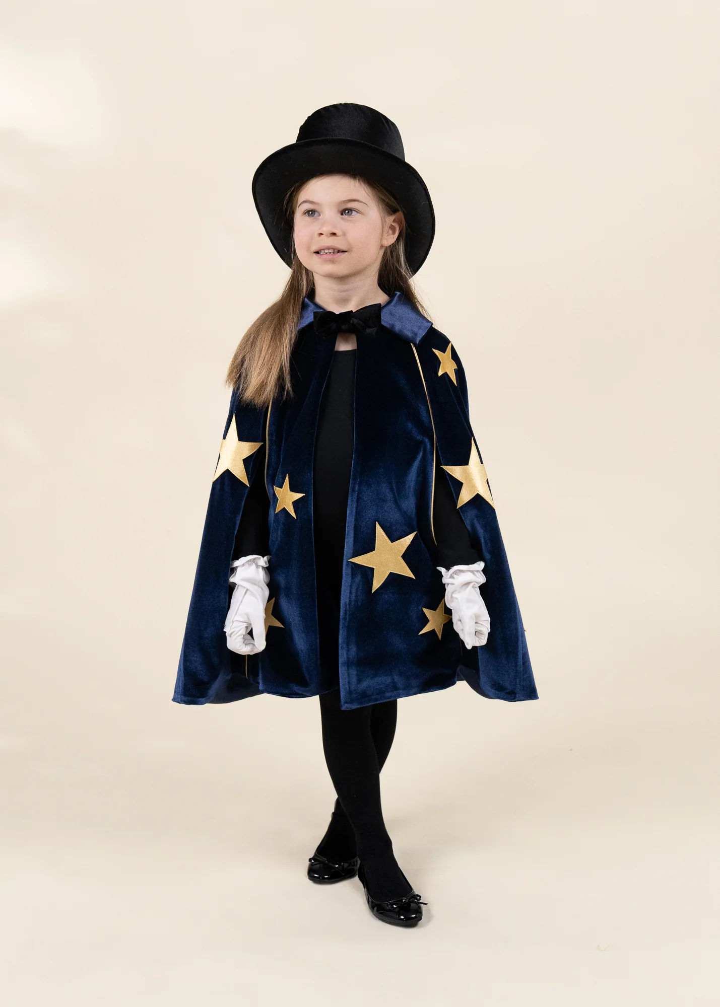 Coco Village Wizard Cape Play Costume with Hat & Gloves - 3-4Y