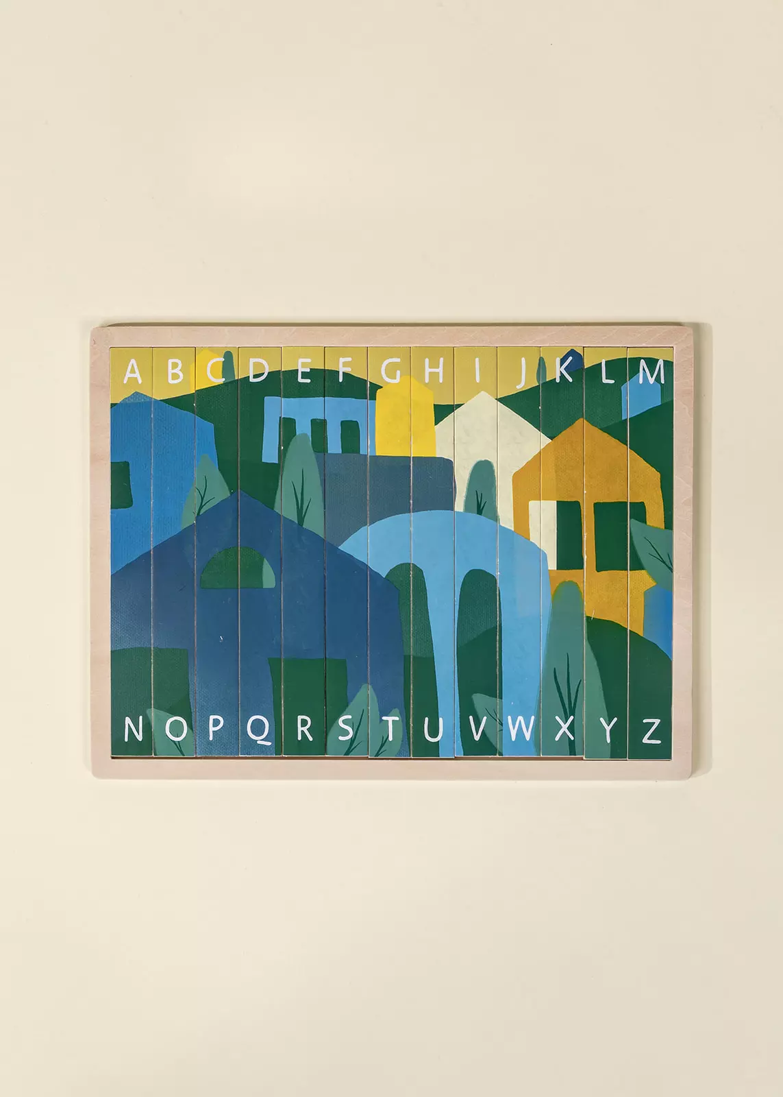 Coco Village Alphabet Wooden Tab Puzzle - 13 pcs - Image 4