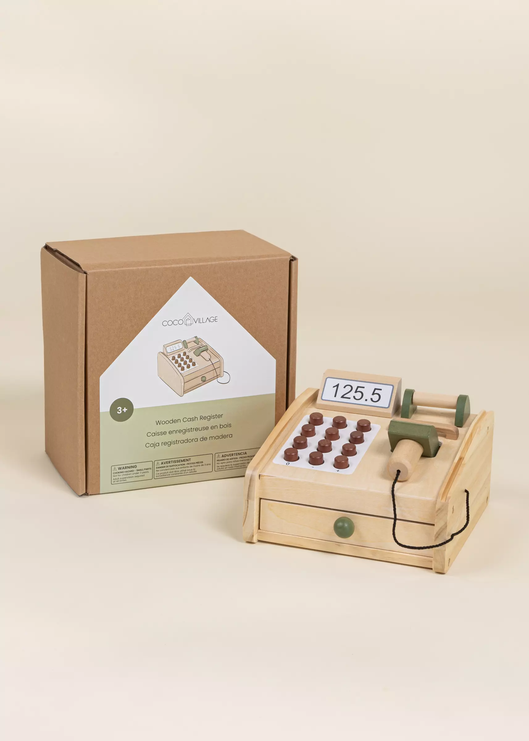Coco Village Wooden Cash Register - Image 11