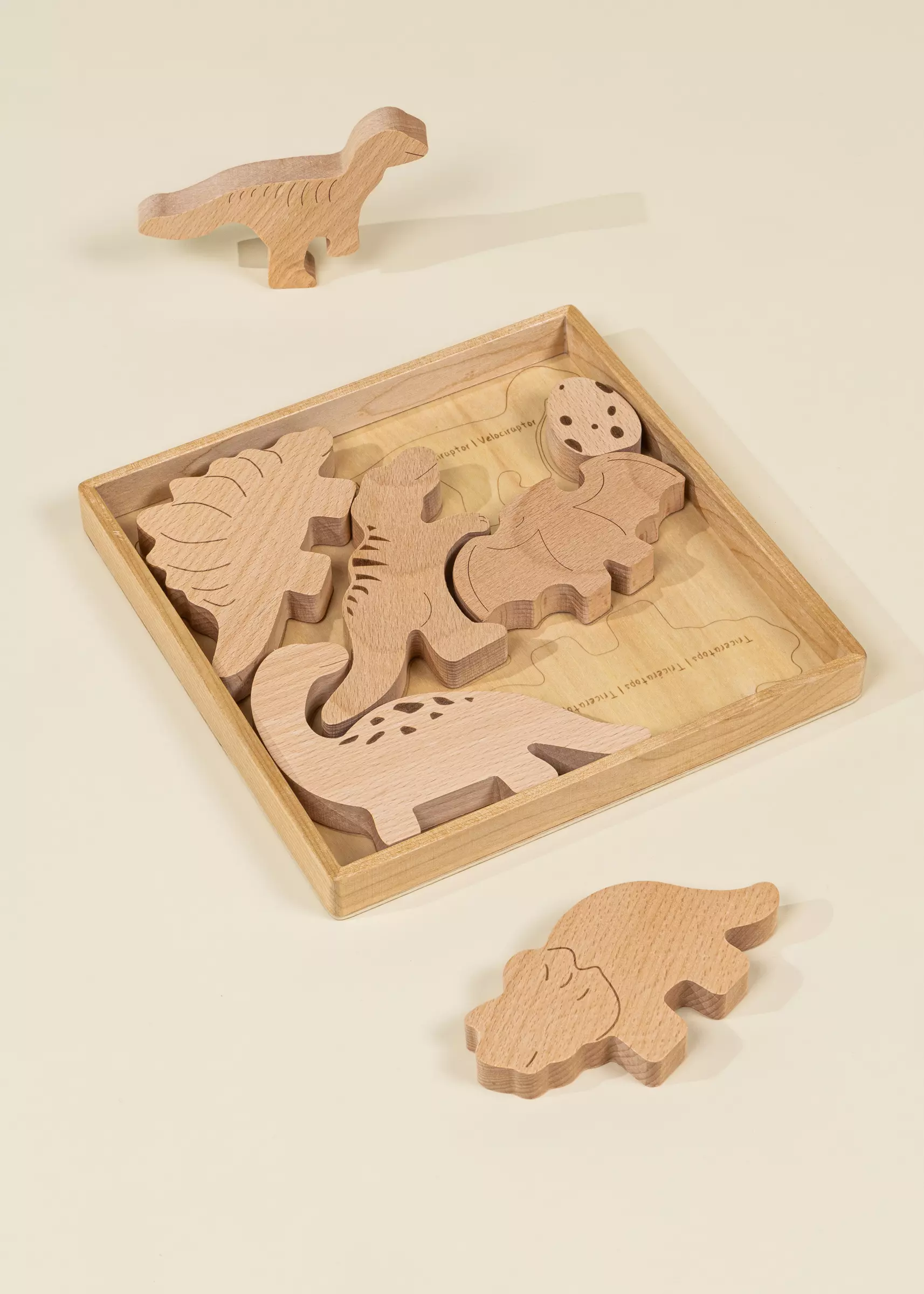 Coco Village Wooden Balance Puzzle - Dino - 7 pieces - Image 3