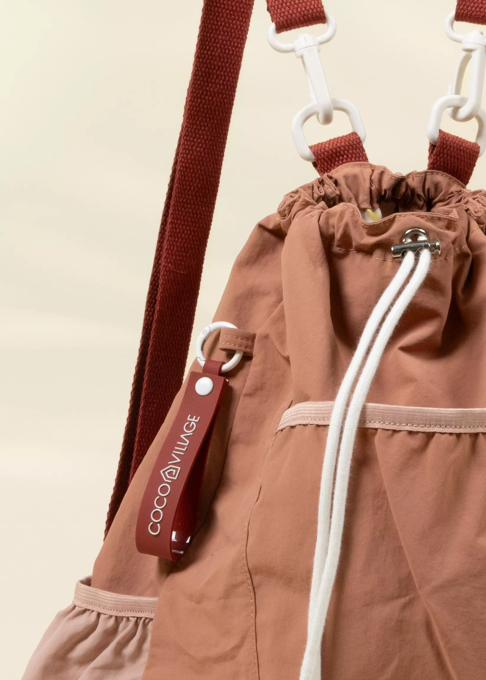 Coco Village Washable Nylon Gym Bag - Blushfield - Image 3