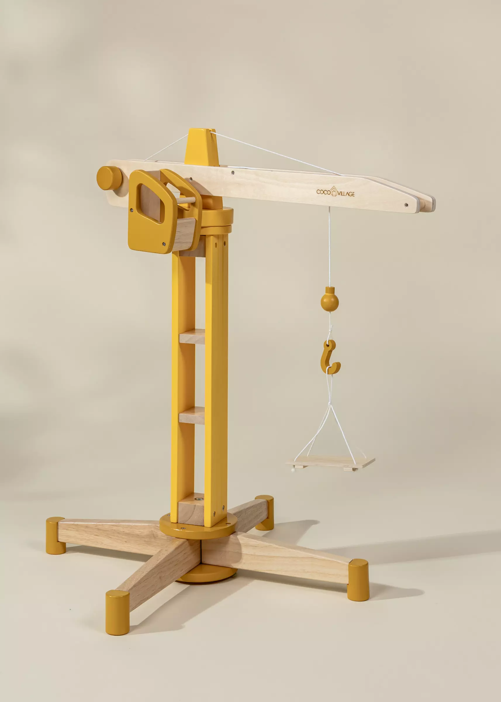 Coco Village Oversized Wooden Construction Crane - Image 2