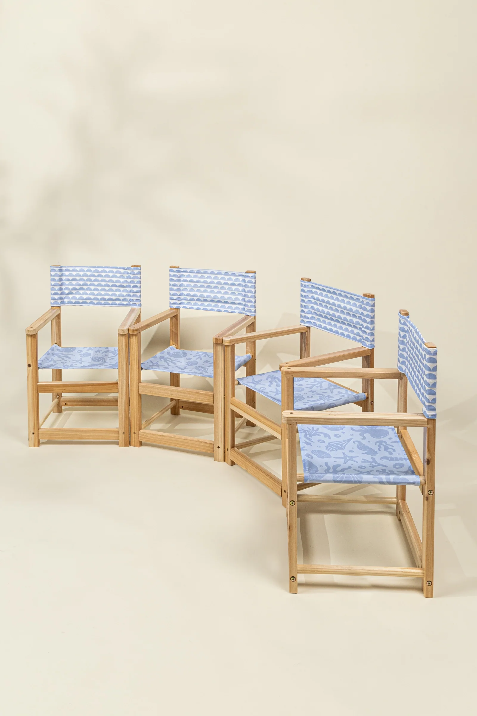 Coco Village Kids’ Patio Set 4 Chairs and Parasol–Under the Sea - Image 10