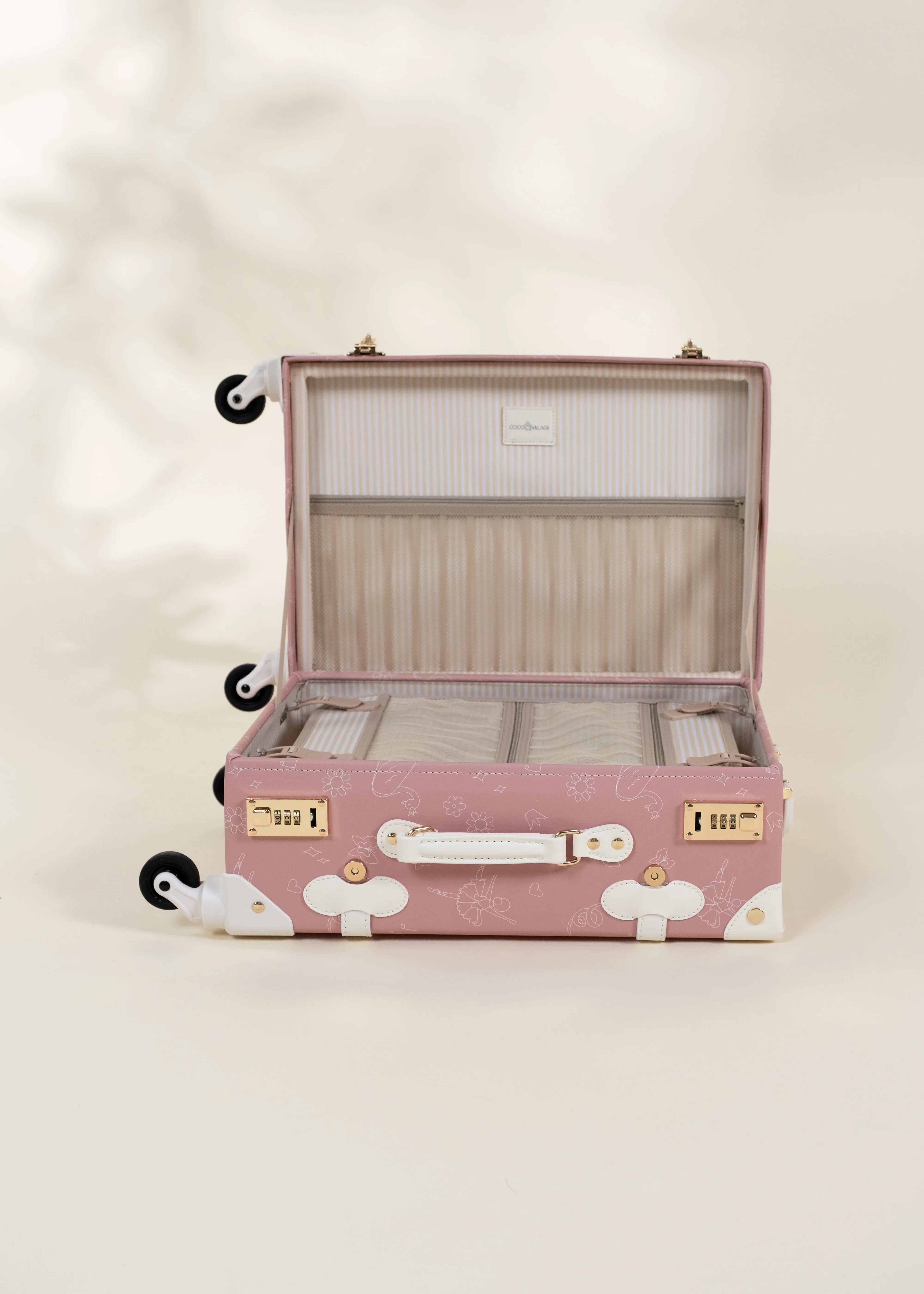 Coco Village Vegan Leather Carry-On Suitcase - Ballerina - Image 12