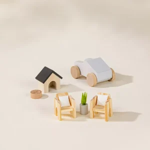 Coco Village Wooden Doll House Outdoor Furniture (8pcs)