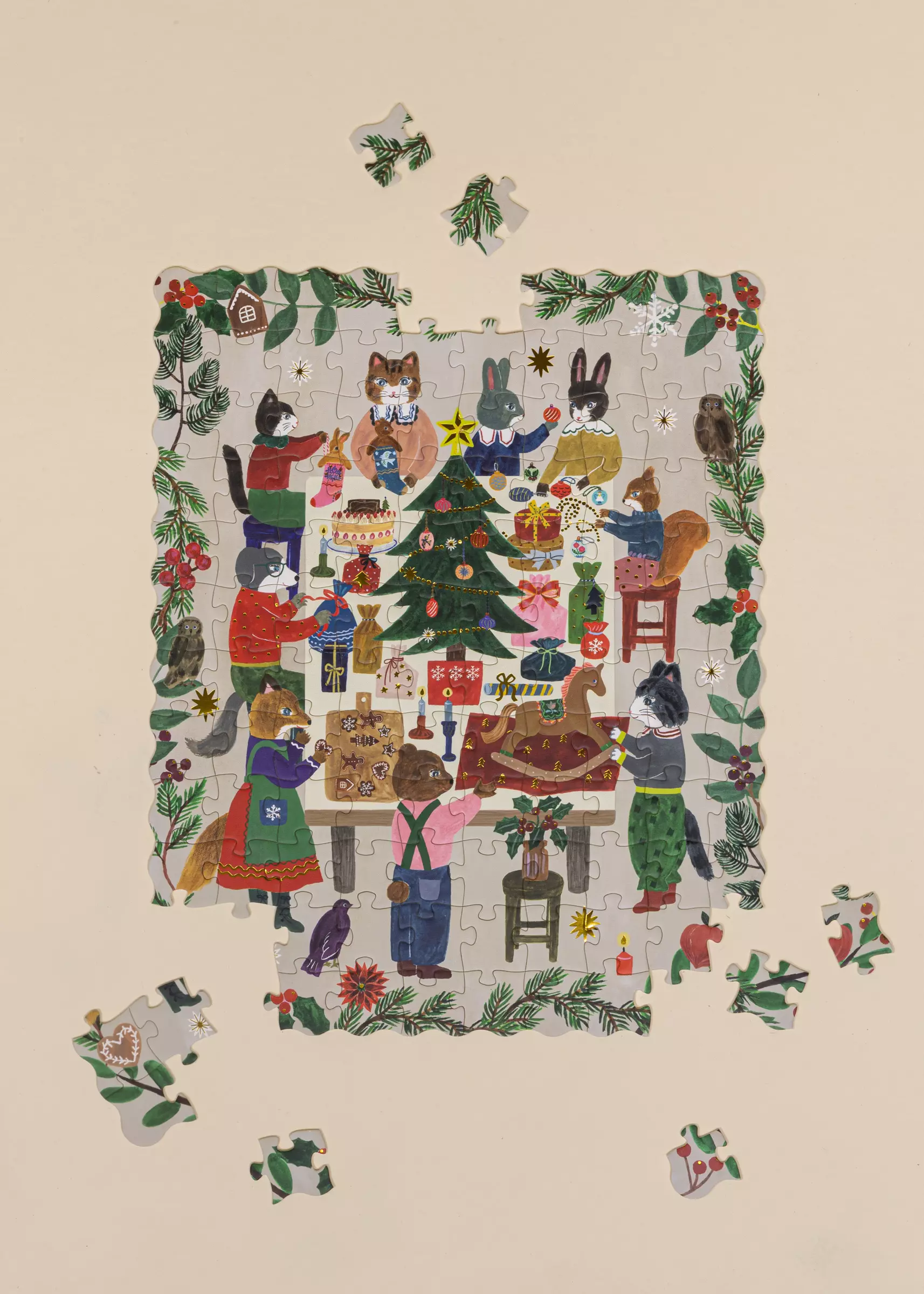 Coco Village Holiday Puzzle - Gift Exchange - 120pcs - Image 3