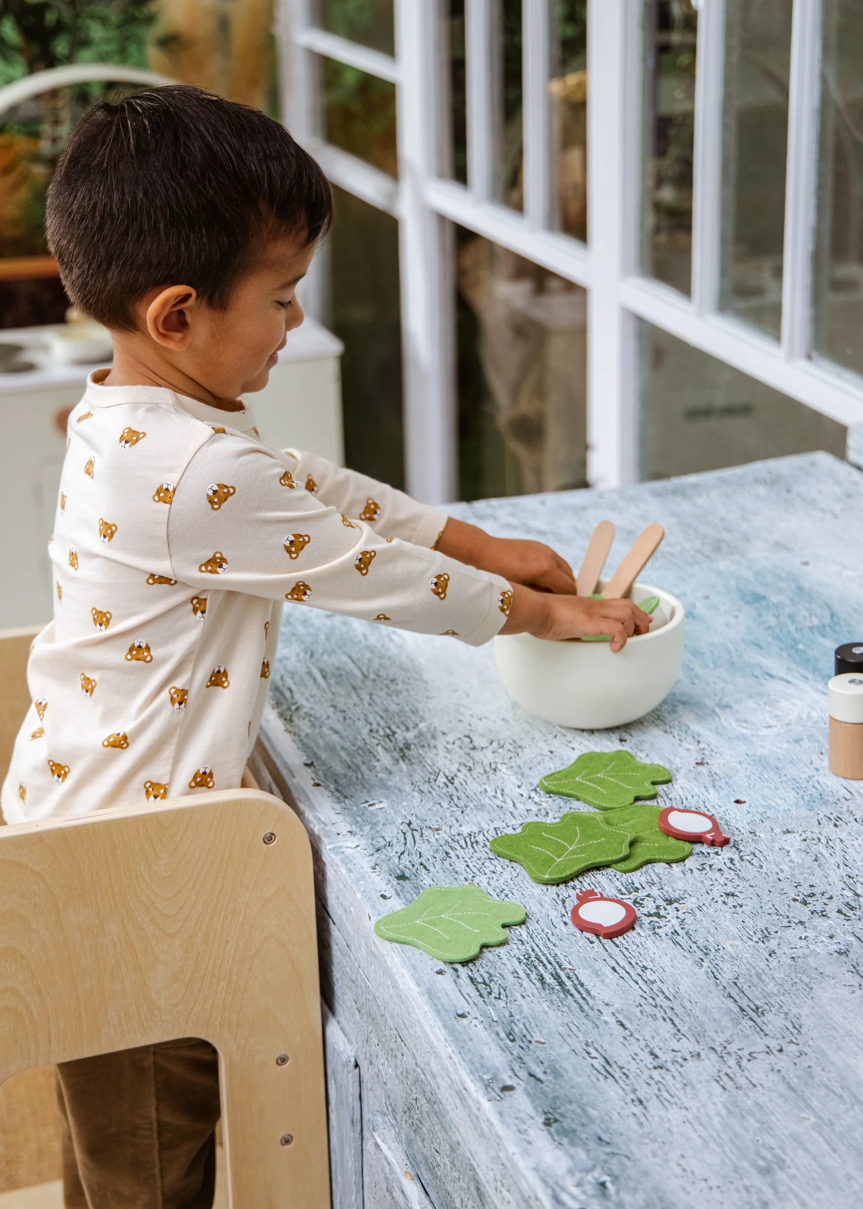 Coco Village Wooden Salad Playset - Image 2