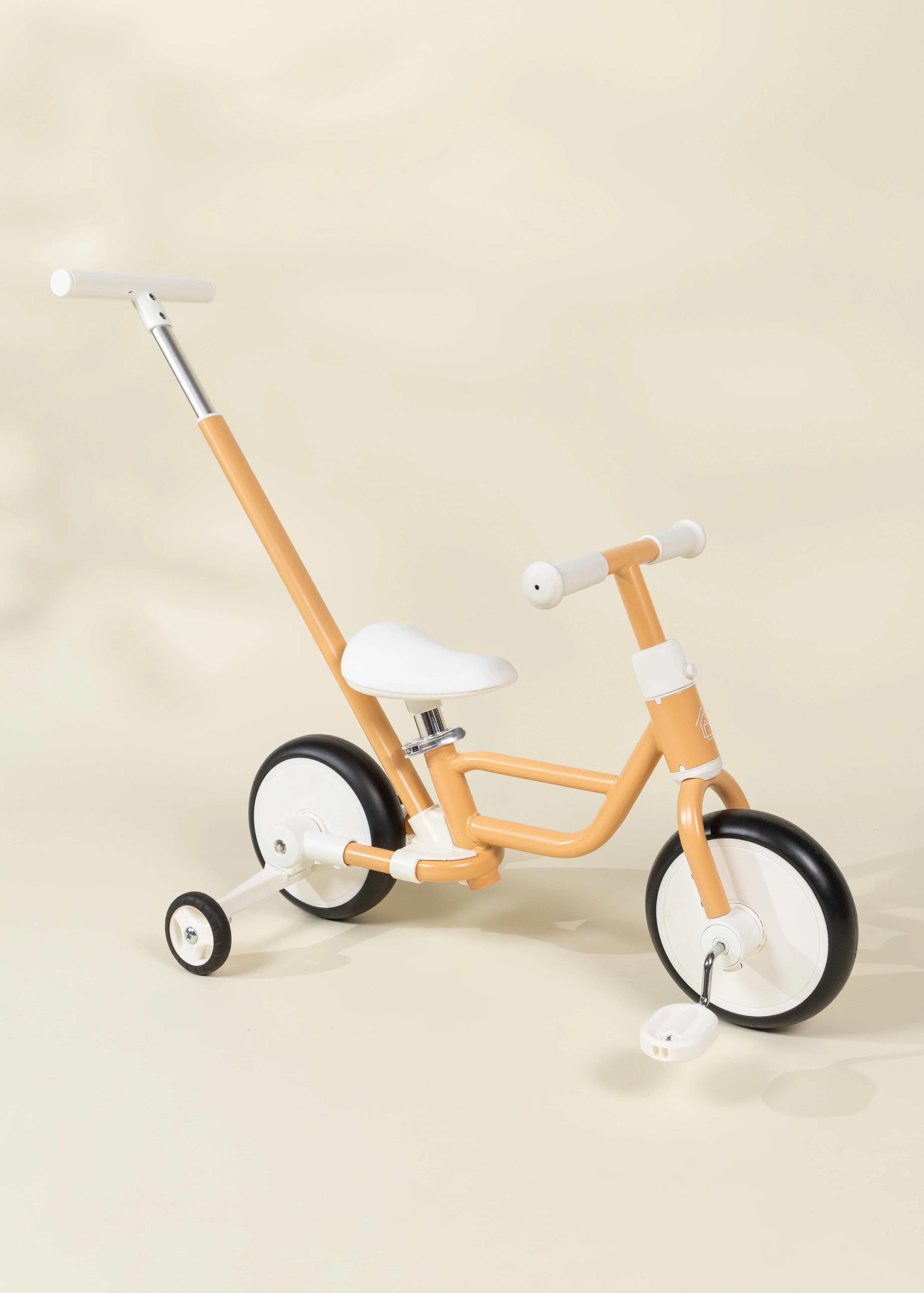 Coco Village 4-in-1 Tricycle with Push Handle & Training Wheels - Grapefruit