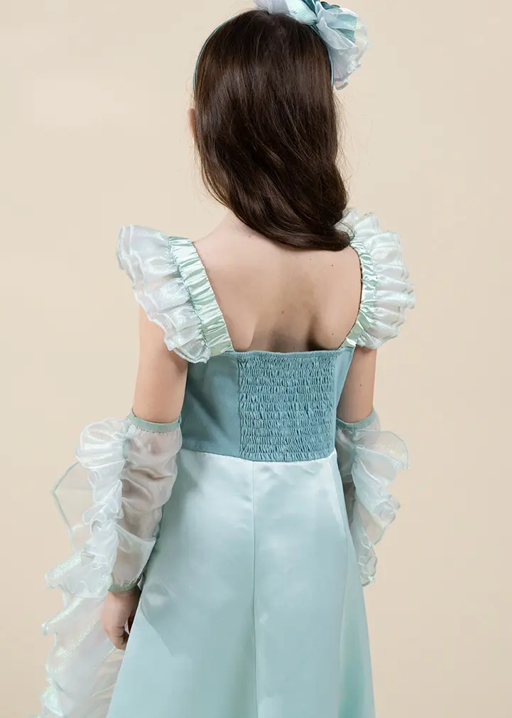Coco Village Iridescent Mermaid Play Costume with Headband - 5-6Y - Image 2