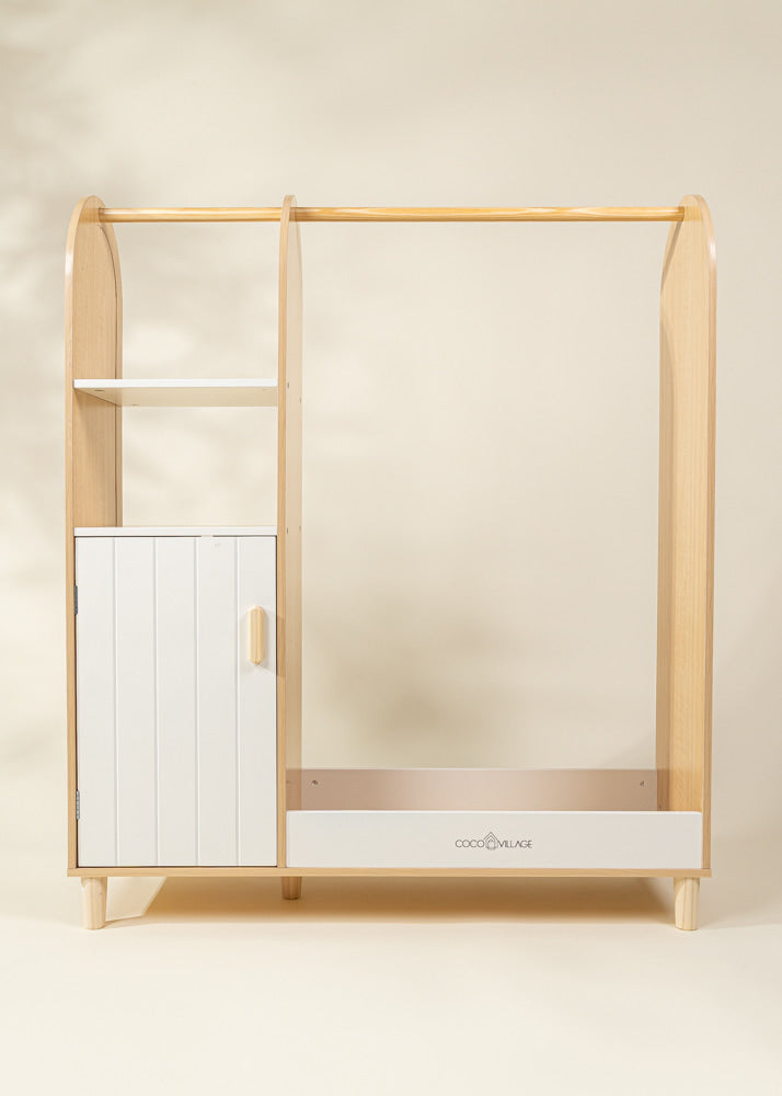 Coco Village Wooden Play Dress Up Wardrobe