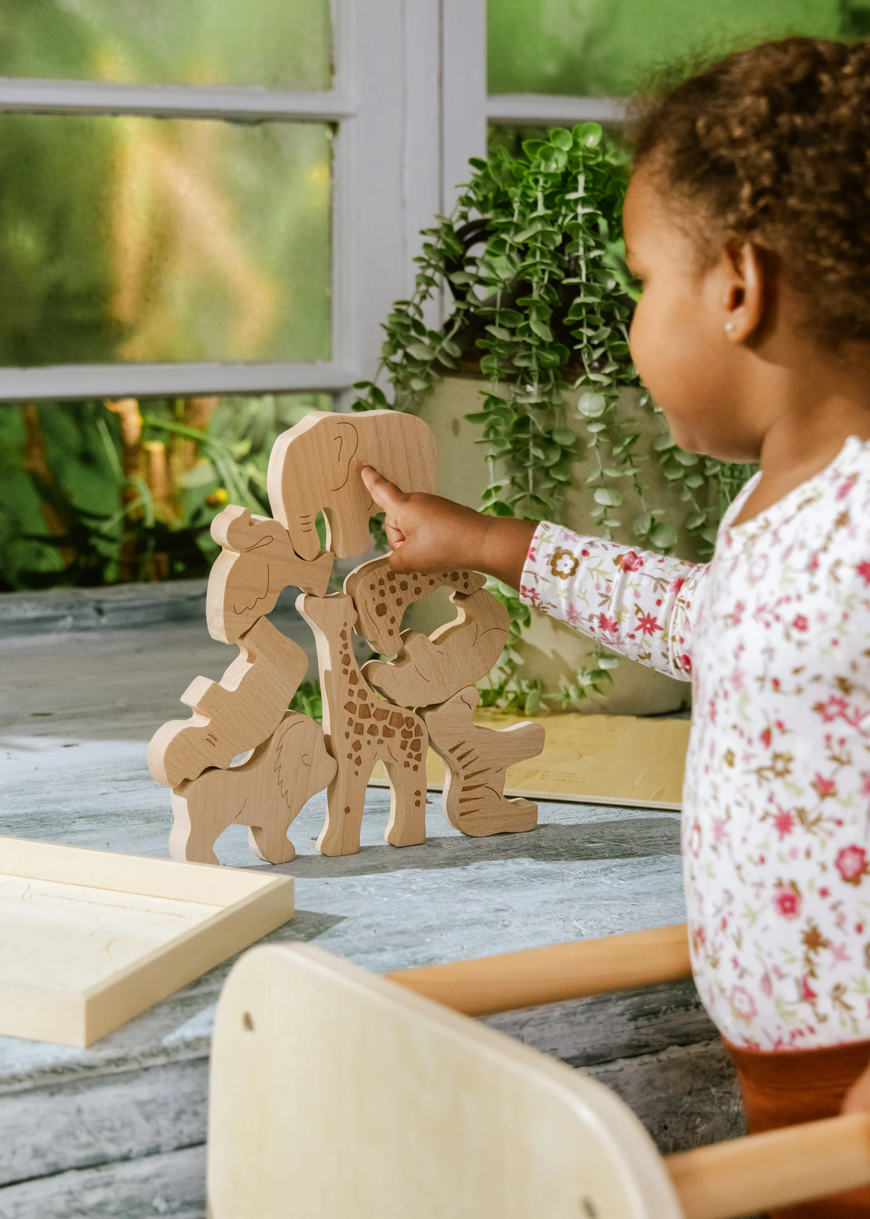 Coco Village Wooden Balance Puzzle - Safari - 8 pieces - Image 4