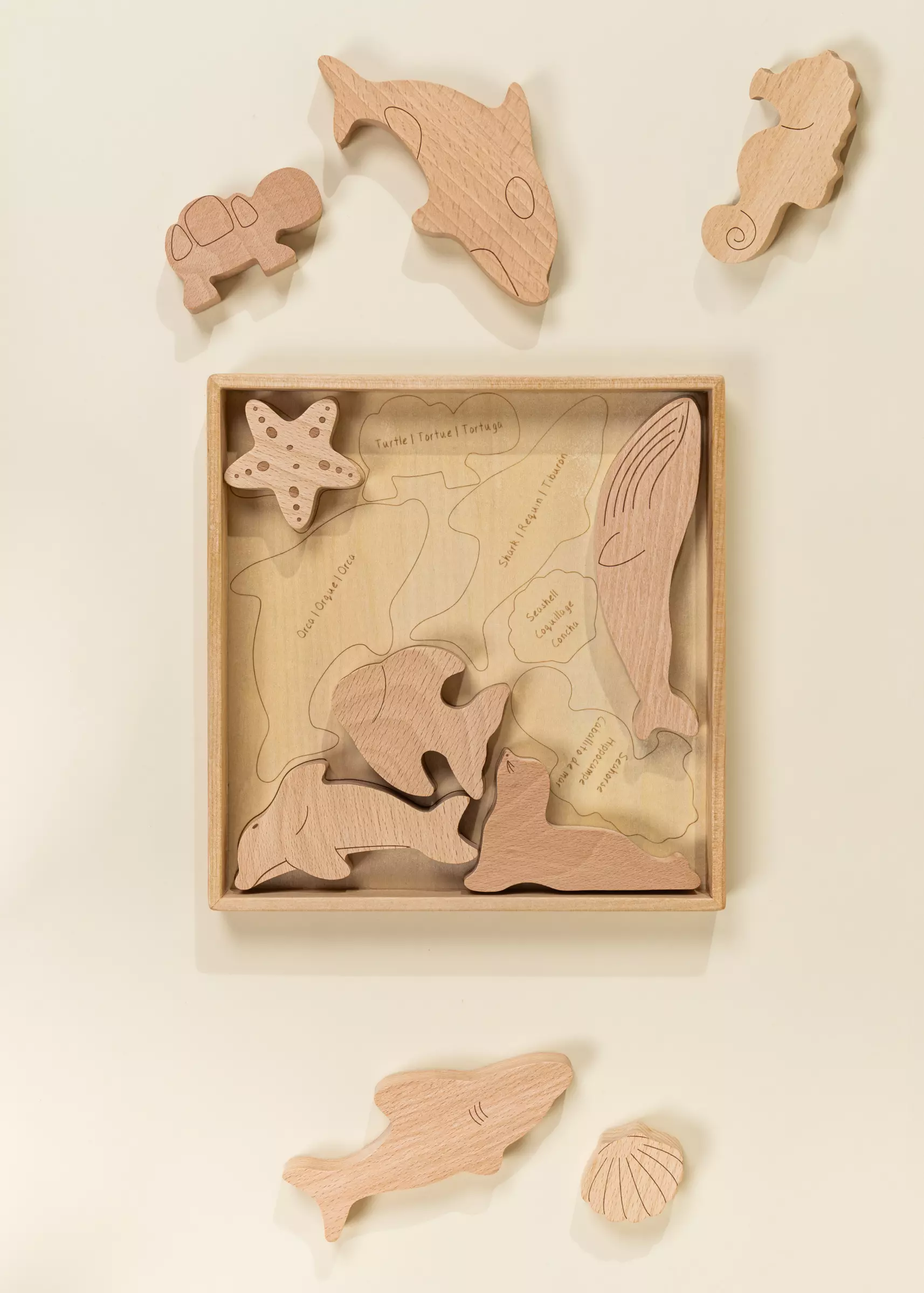 Coco Village Wooden Puzzle - Under the Sea - 10 pieces - Image 6