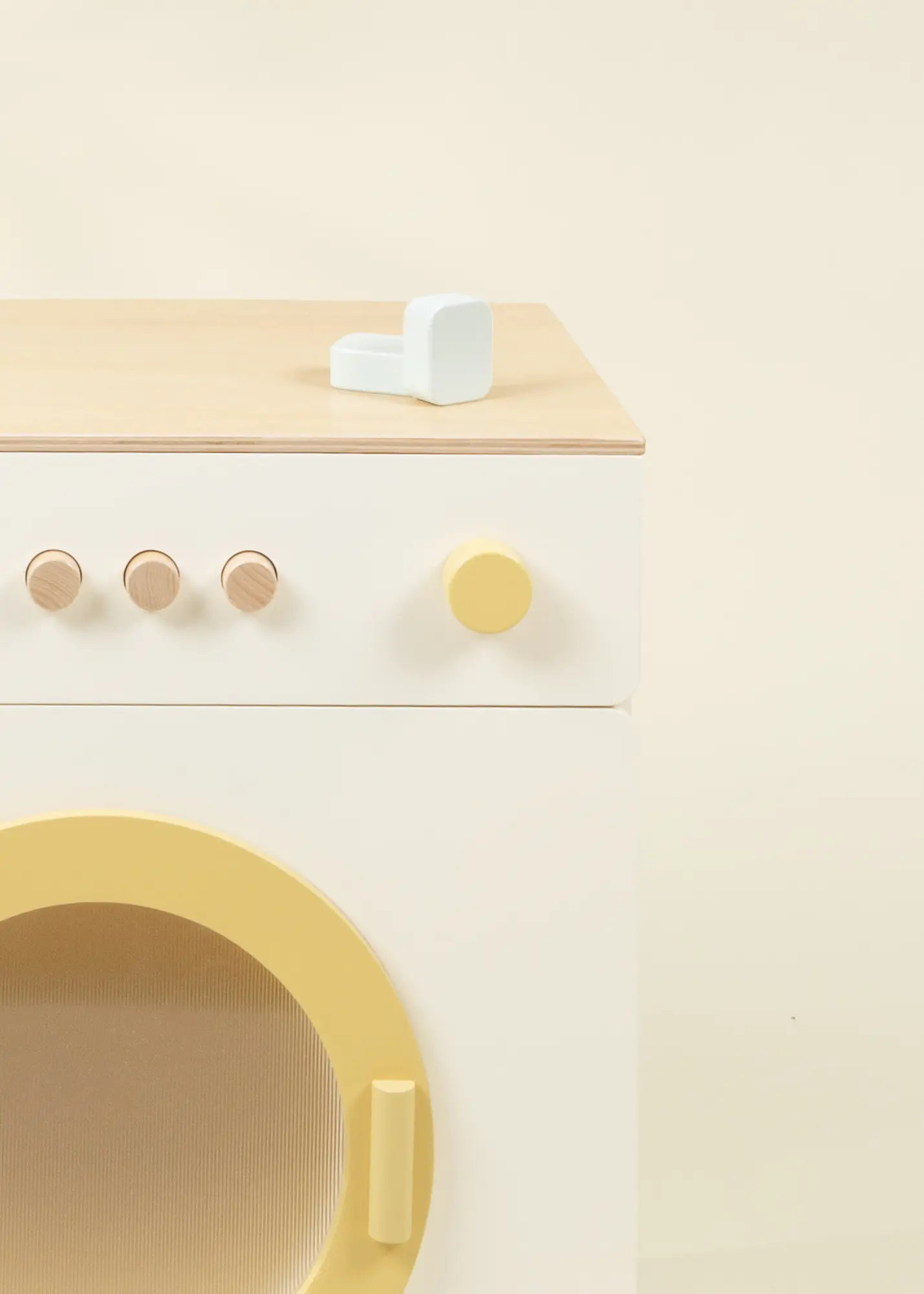 Coco Village Wooden Play Washing Machine – Maison Collection - Image 3