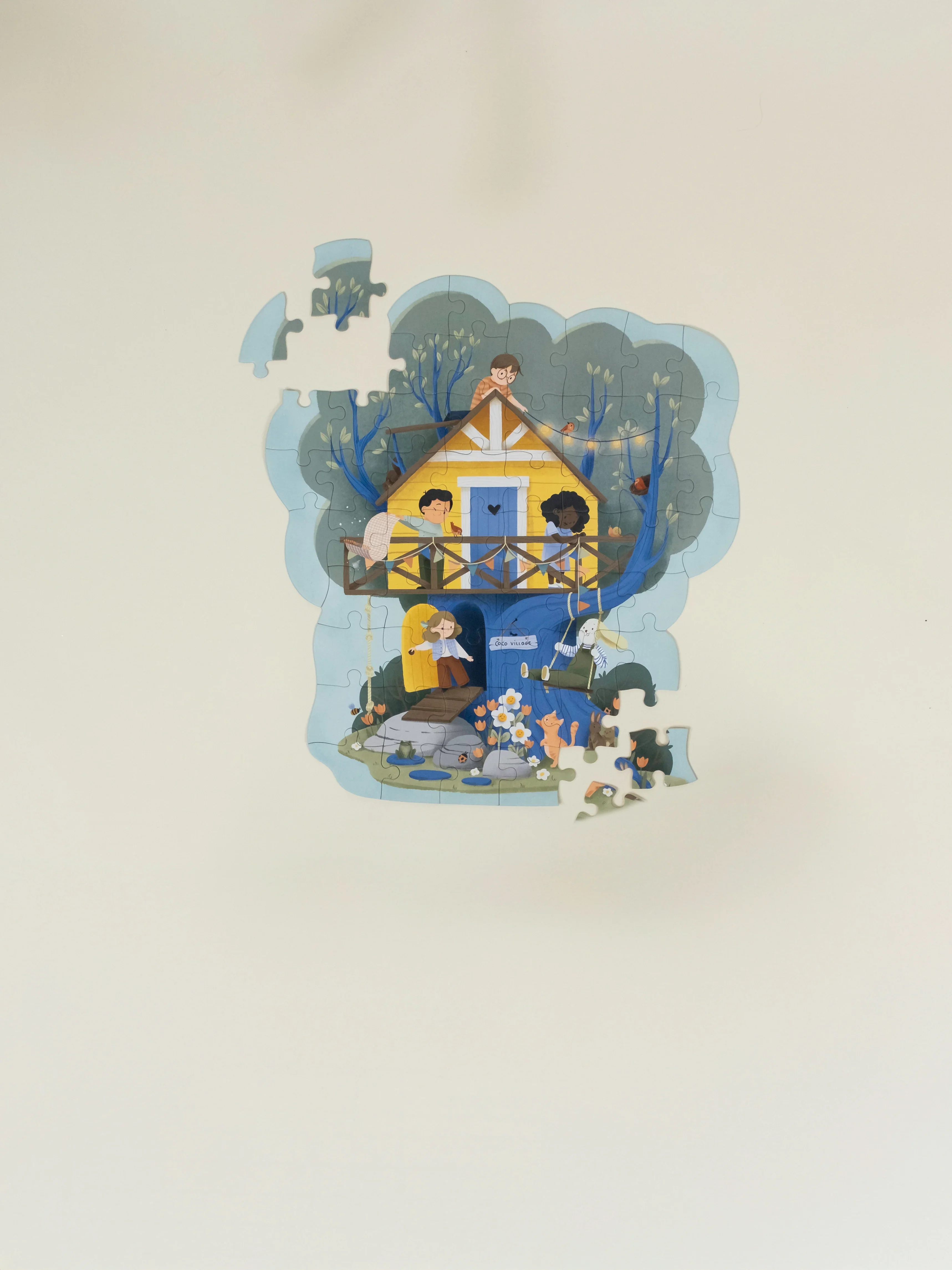 Coco Village Growing Minds Puzzle – Treehouse Spring(58 pcs) - Image 9