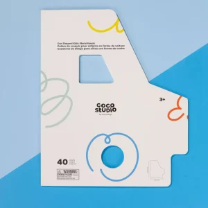 Coco Village Car Shaped Kids Sketchbook (40 pages)