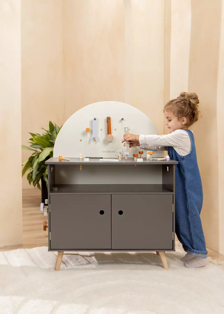 Coco Village Wooden Workbench Playset - Image 5