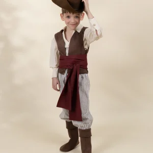 Coco Village Pirate Play Costume with Hat - 3-4Y