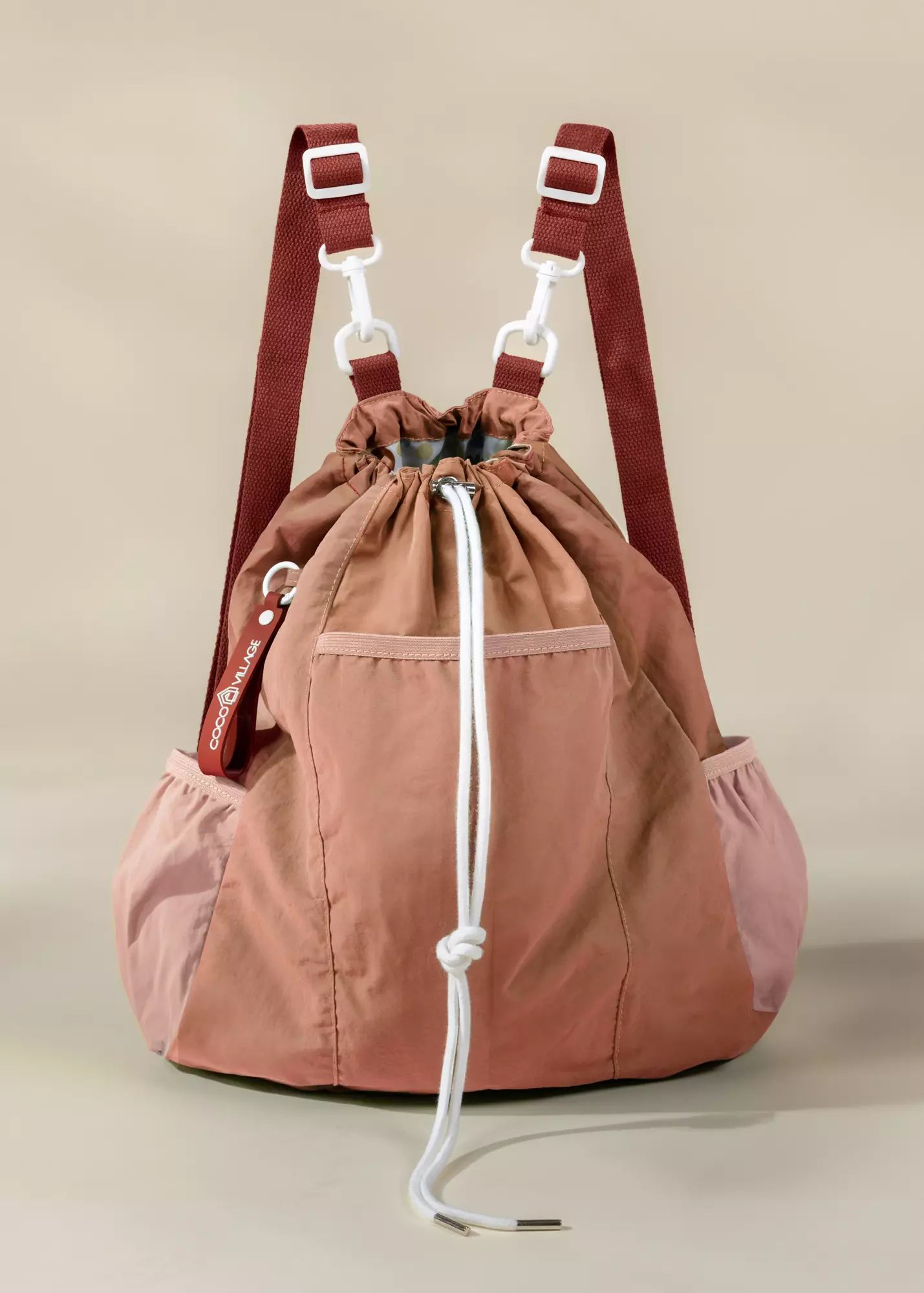 Coco Village Washable Nylon Gym Bag - Blushfield
