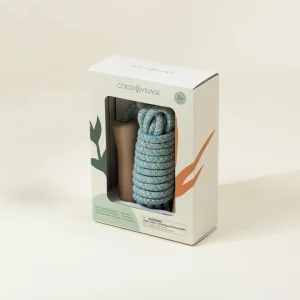 Coco Village Extra-Long Wooden Handle Skipping Rope – Ocean Twist