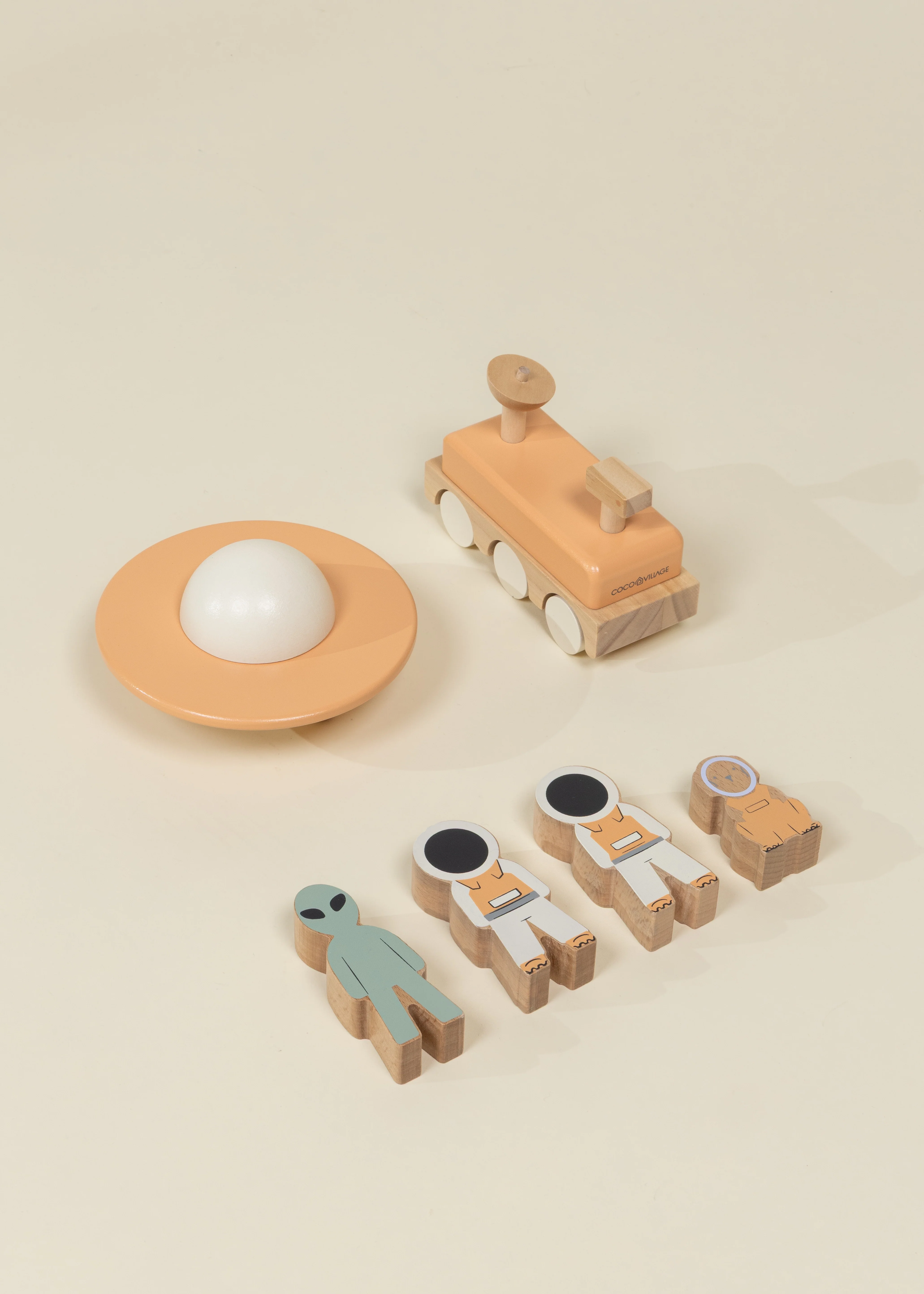 Coco Village Oversized Wooden Space Station Playset & Accessories - Image 6