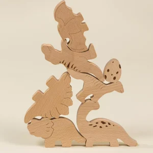 Coco Village Wooden Balance Puzzle - Dino - 7 pieces