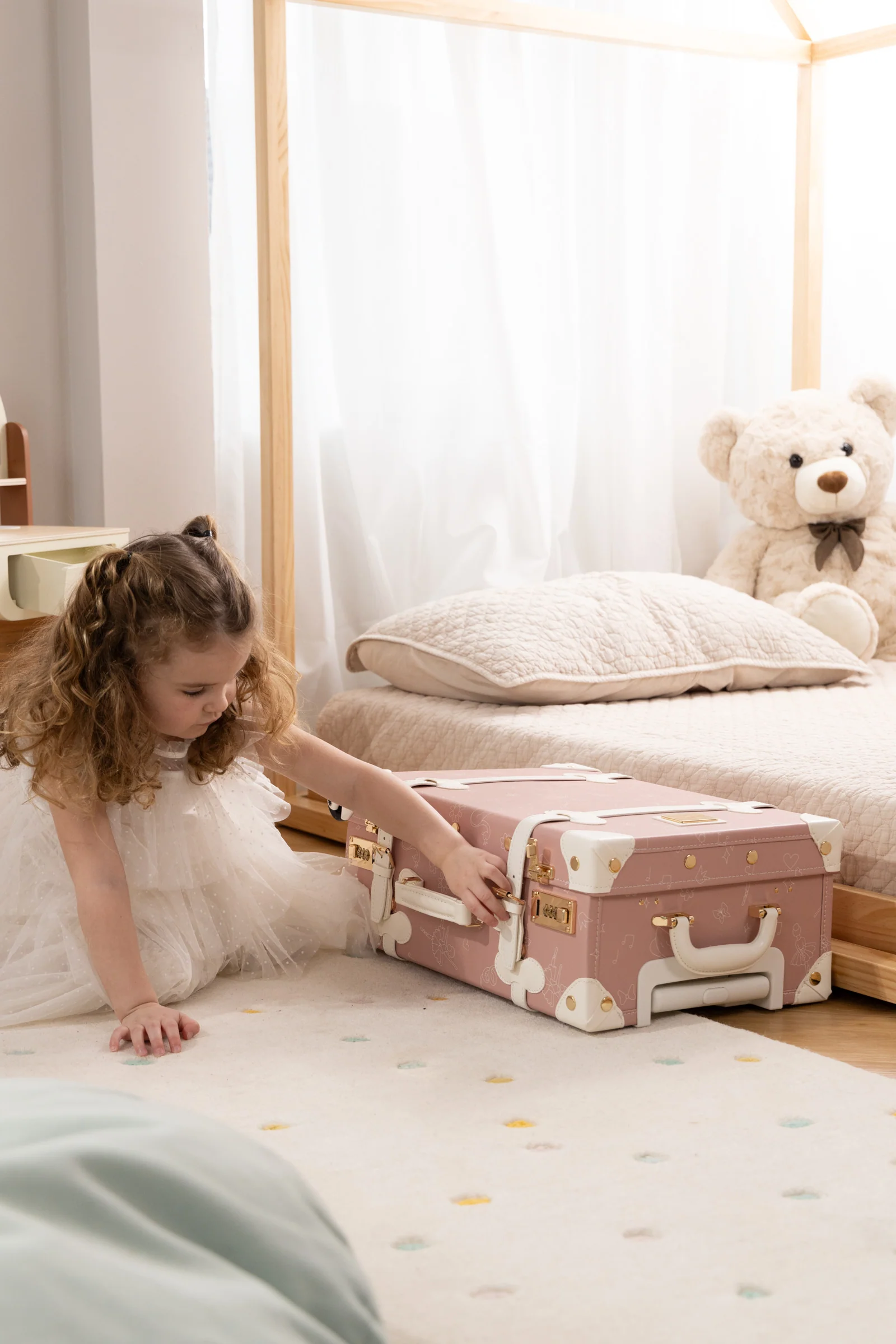 Coco Village Vegan Leather Carry-On Suitcase - Ballerina - Image 17