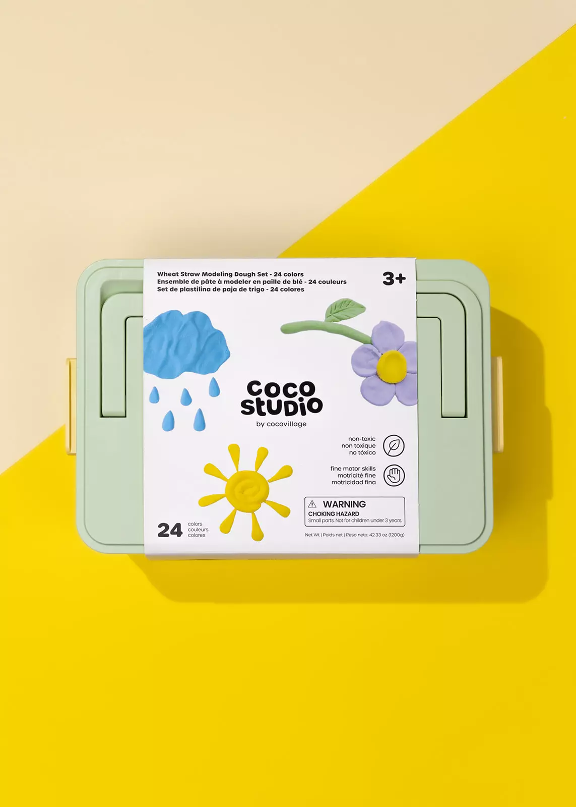 Coco Village Wheat Straw Modeling Dough Set - 24 colors