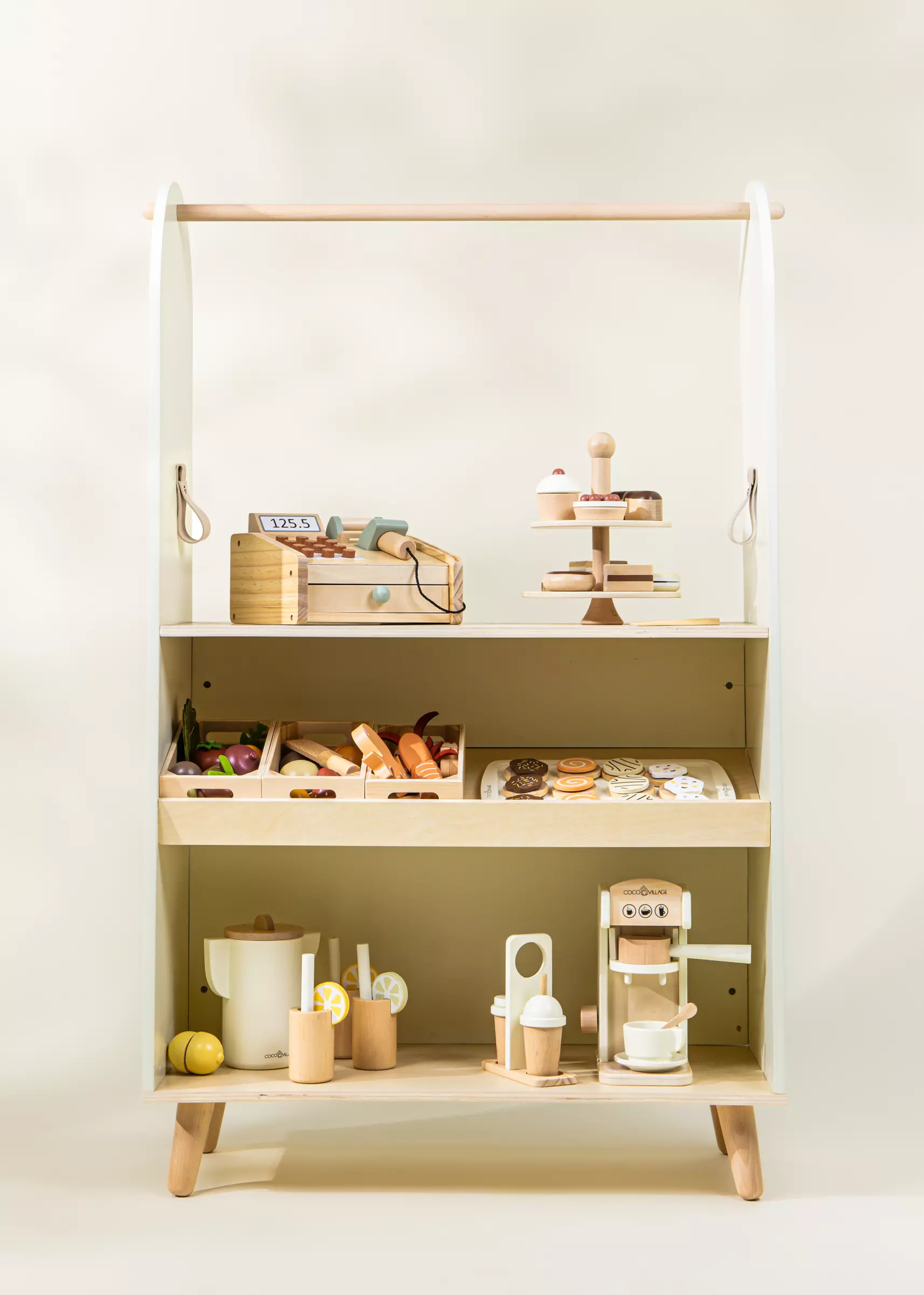 Coco Village Wooden Play Market & Theater Stand - Image 3