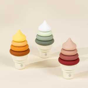 Coco Village 3 Sets of Silicone Stackable Ice Cream Cones (18 pcs)