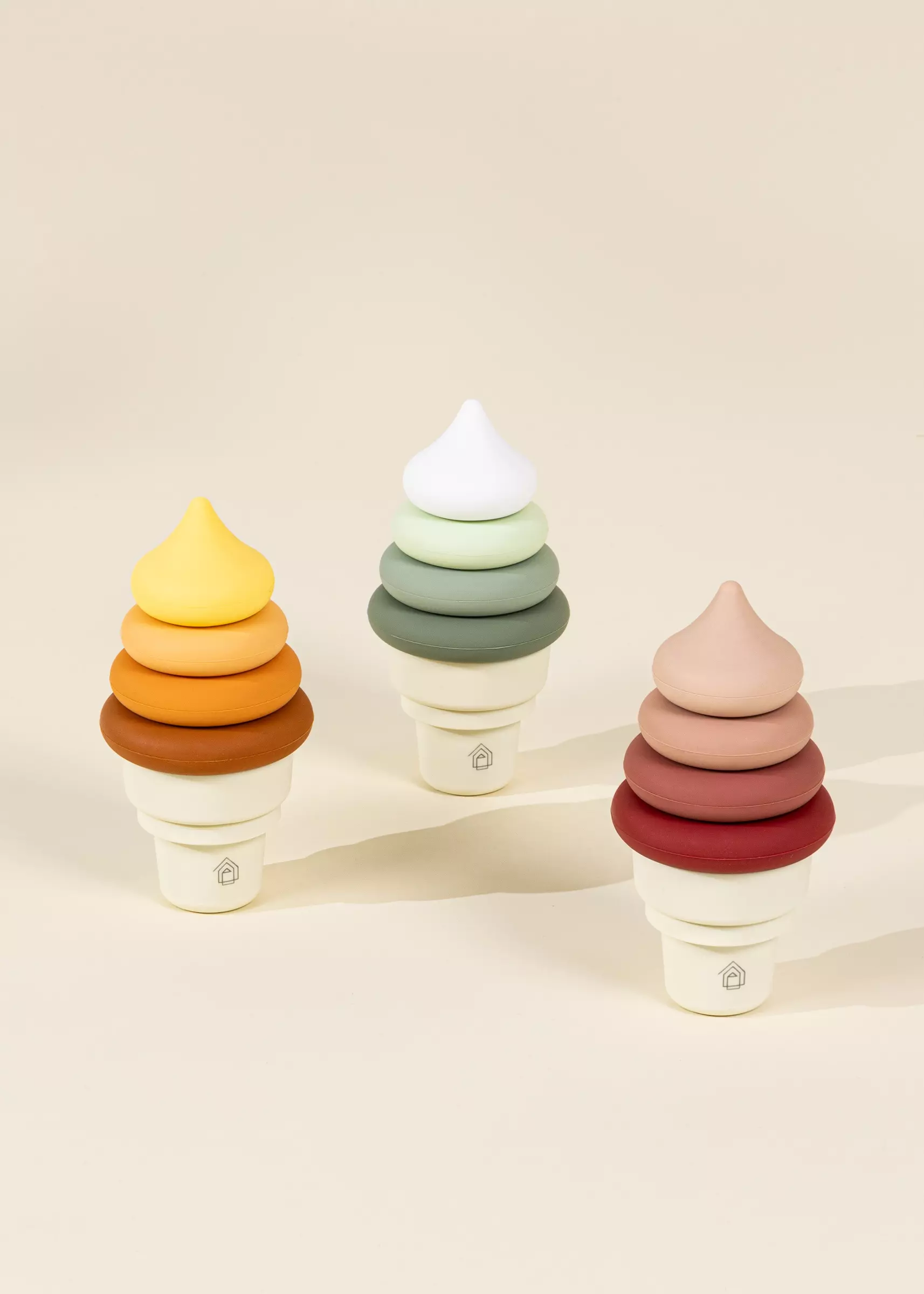 Coco Village 3 Sets of Silicone Stackable Ice Cream Cones (18 pcs)