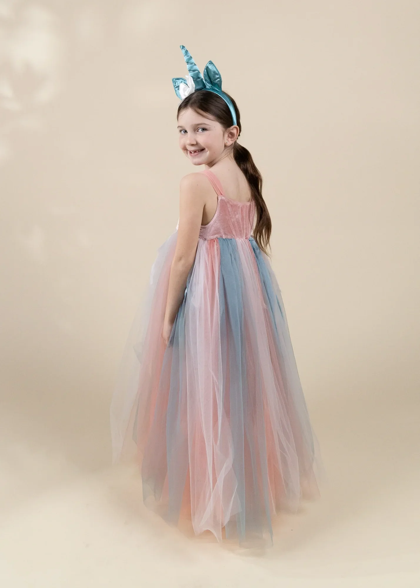 Coco Village Unicorn Play Costume with Headband - 3-4Y - Image 3