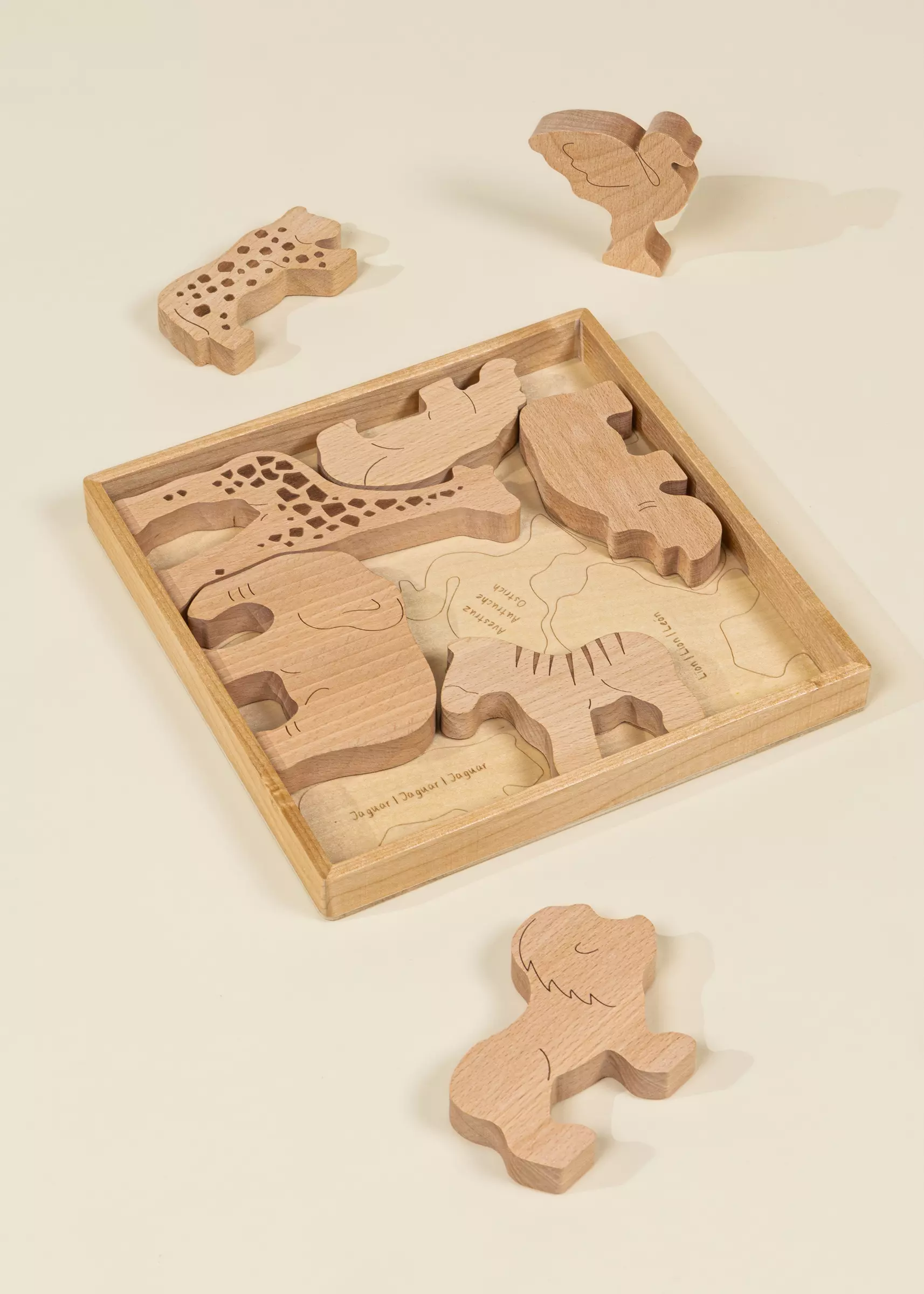 Coco Village Wooden Balance Puzzle - Safari - 8 pieces - Image 3