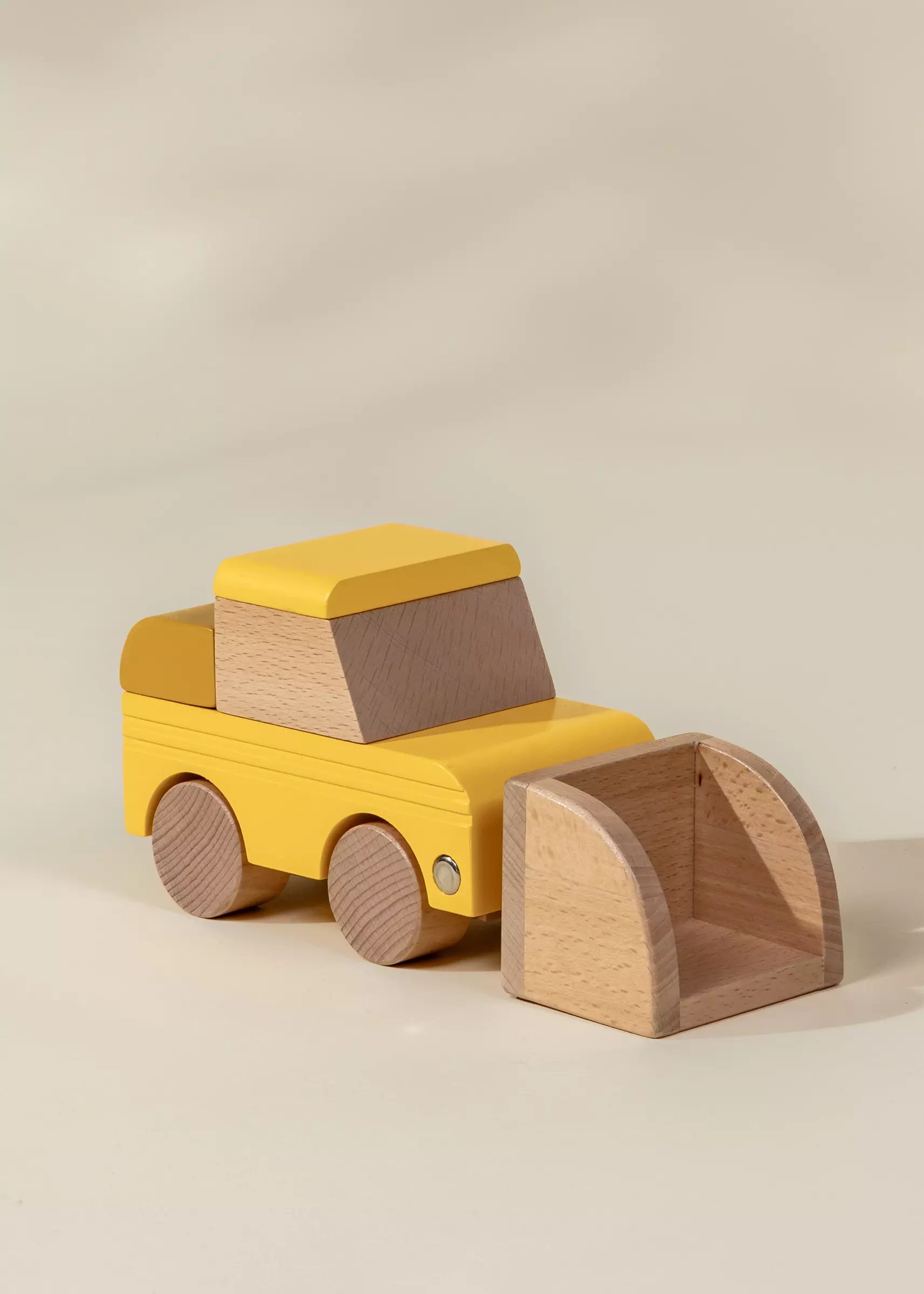 Coco Village Wooden Construction Vehicle - Bulldozer