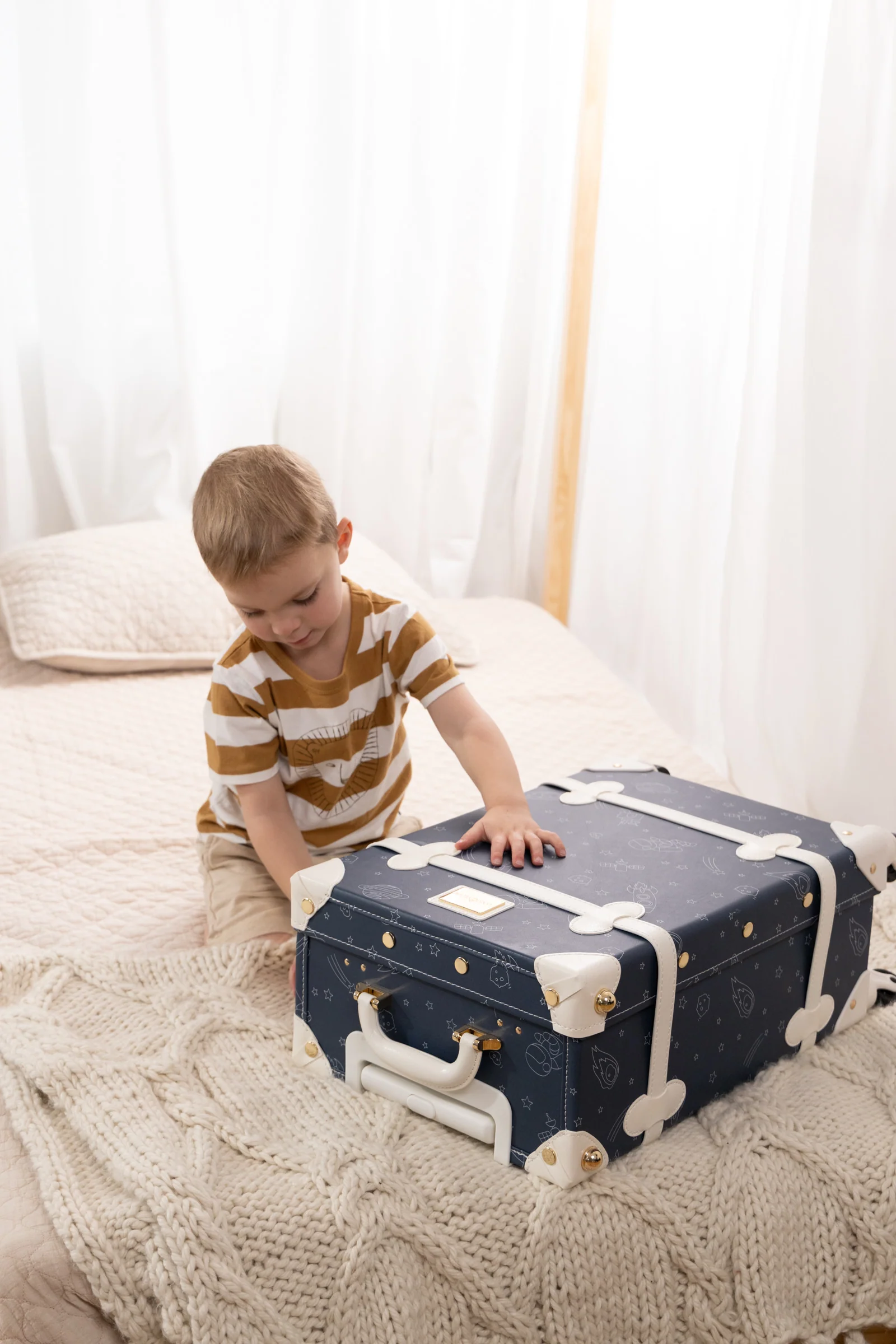 Coco Village Vegan Leather Carry-On Suitcase - Space - Image 12