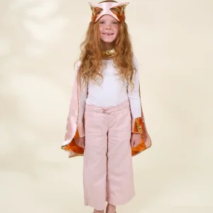Coco Village Coral Superhero Cape & Mask Play Costume - 3-4Y