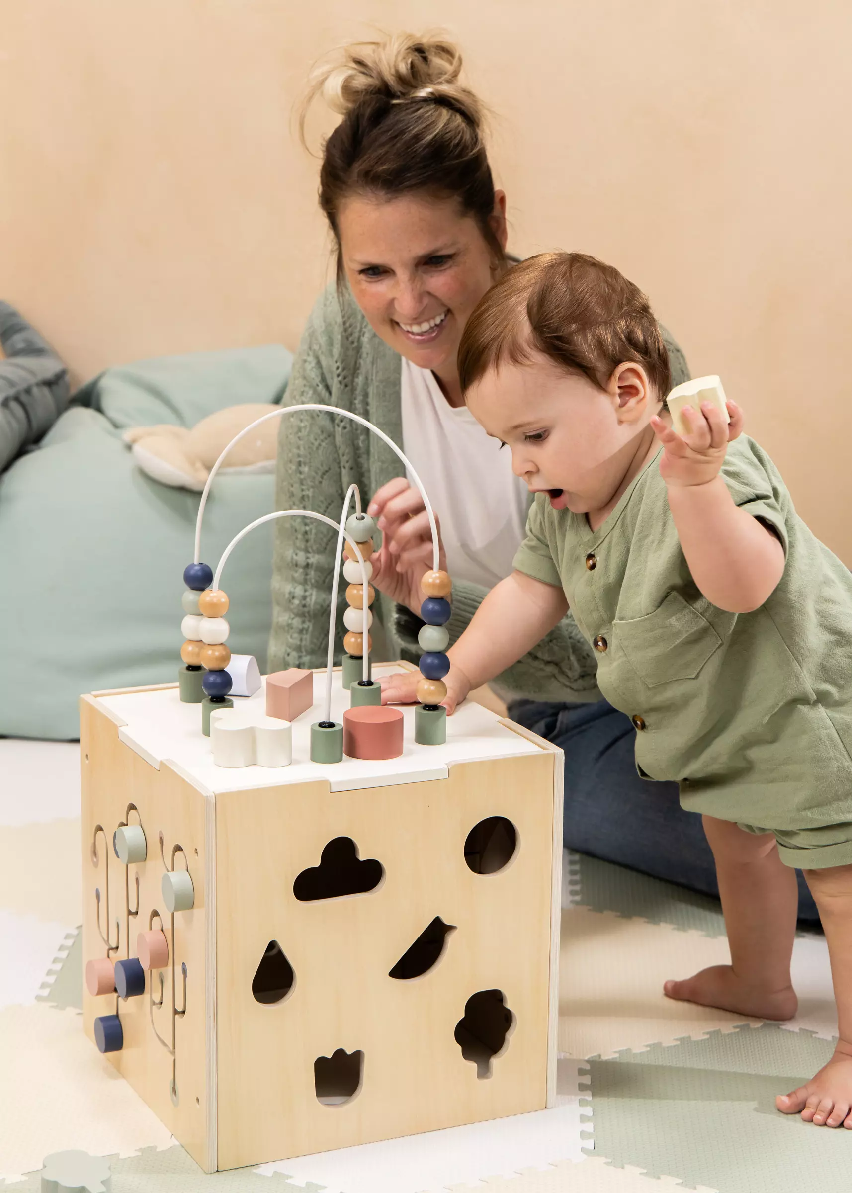 Coco Village Wooden Activity Cube - Image 6