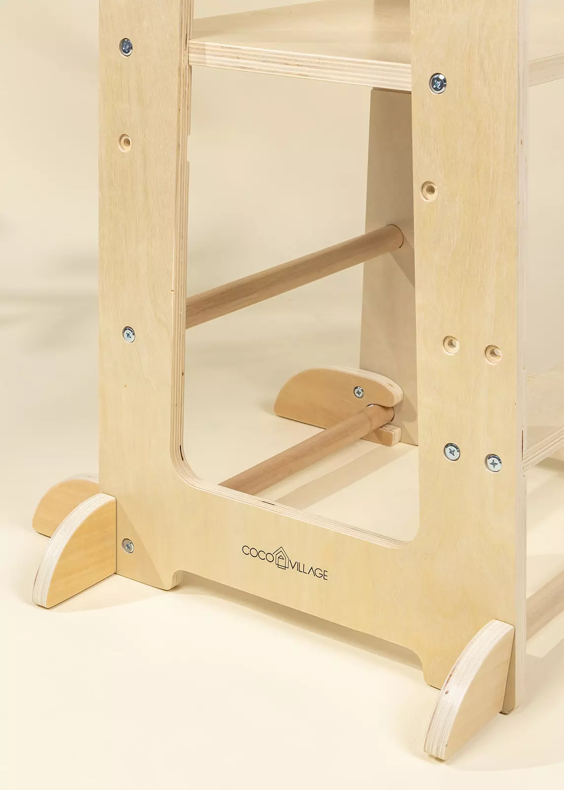Coco Village Educational Tower - Natural Wood - Image 11