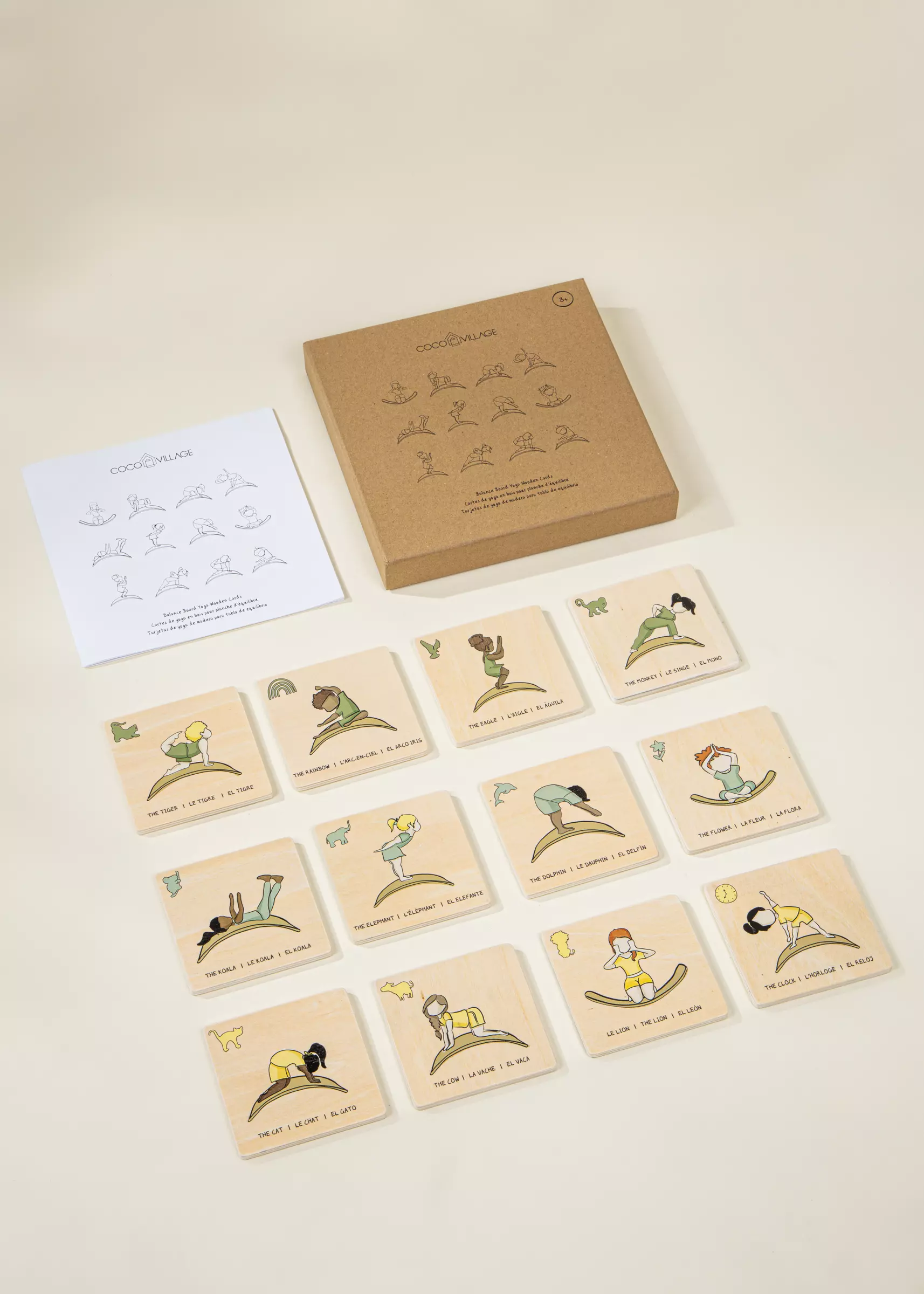 Coco Village Balance Board Yoga Wooden Cards - Image 7
