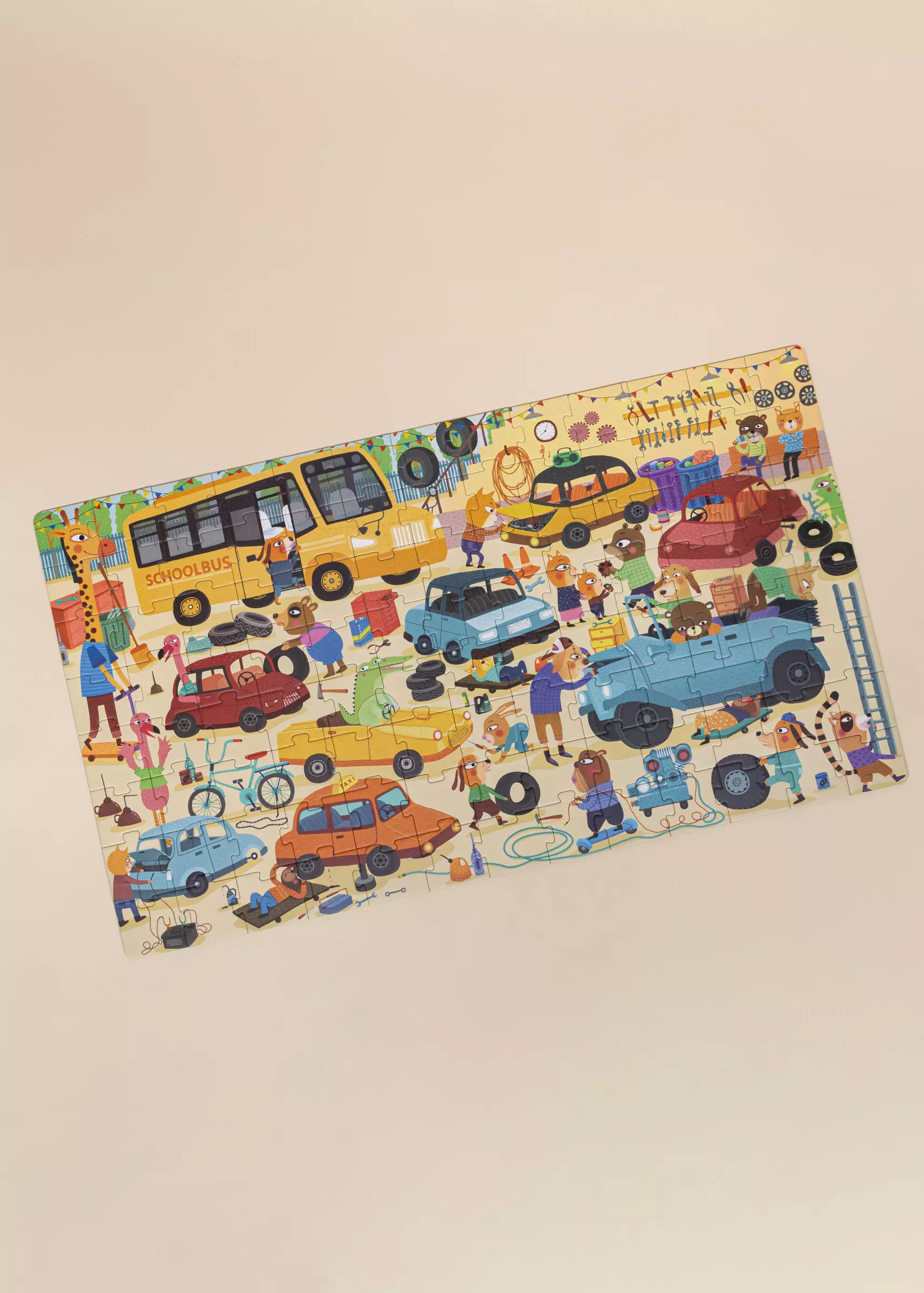 Coco Village Carry-On Puzzle - Busy Garage - 104pcs - Image 2