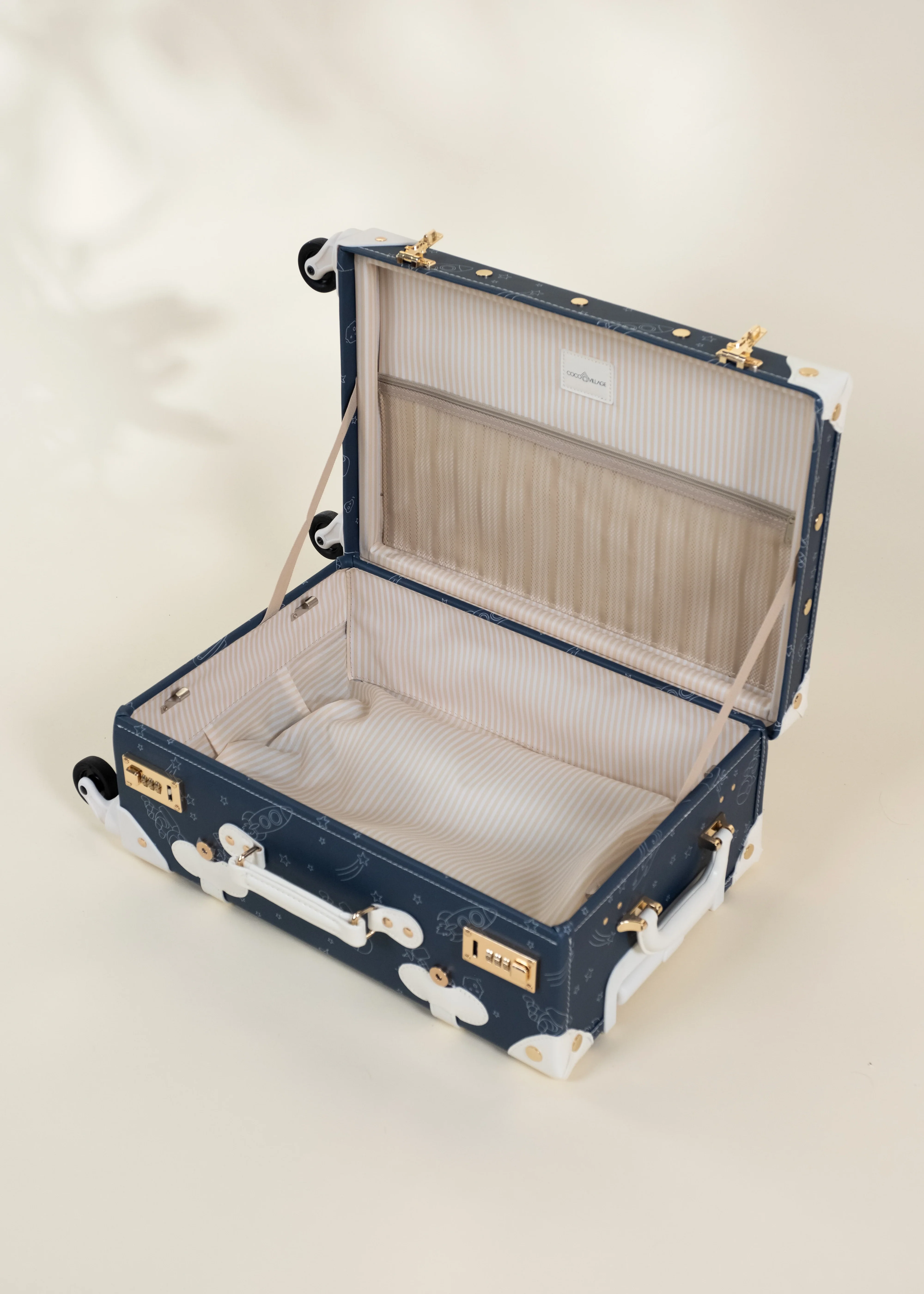 Coco Village Vegan Leather Carry-On Suitcase - Space - Image 18