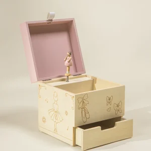 Coco Village Wooden Musical Souvenir Box - Ballerina