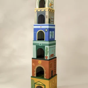 Coco Village Set of 6 Oversized Stacking Boxes - The Buildings