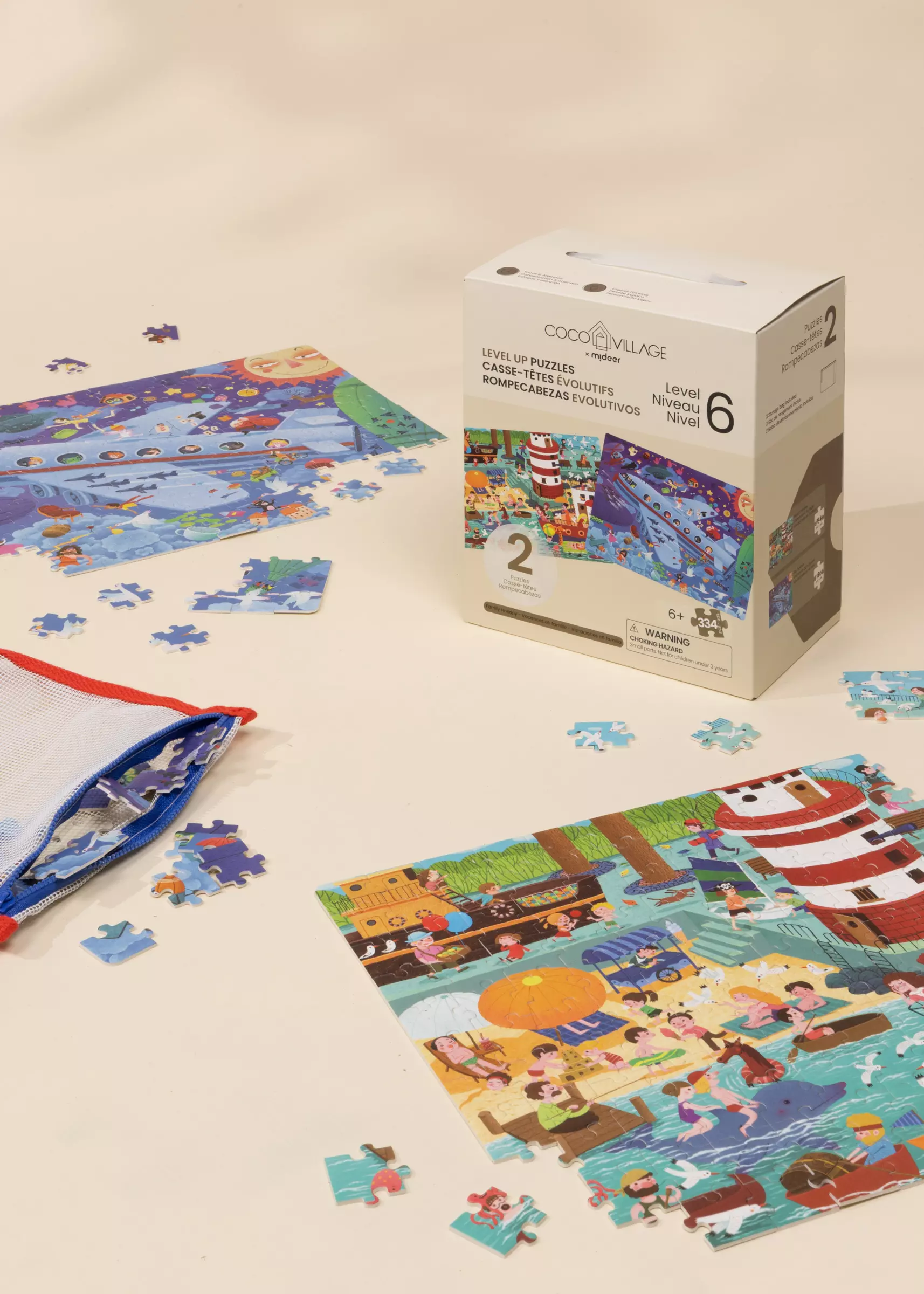 Coco Village Level Up Puzzles Level 6 - Family Holiday (2 puzzles)