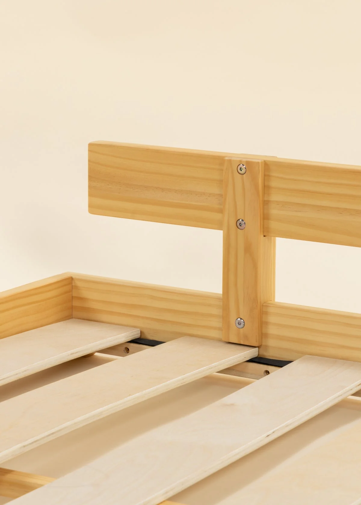 Coco Village Wooden Bed Frame Rail - Natural Wood - Image 5