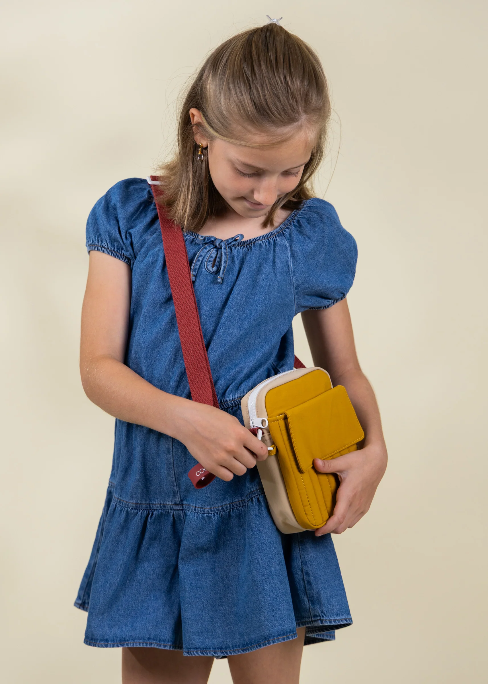 Coco Village Washable Nylon Crossbody Bag - Golden Hour - Image 2