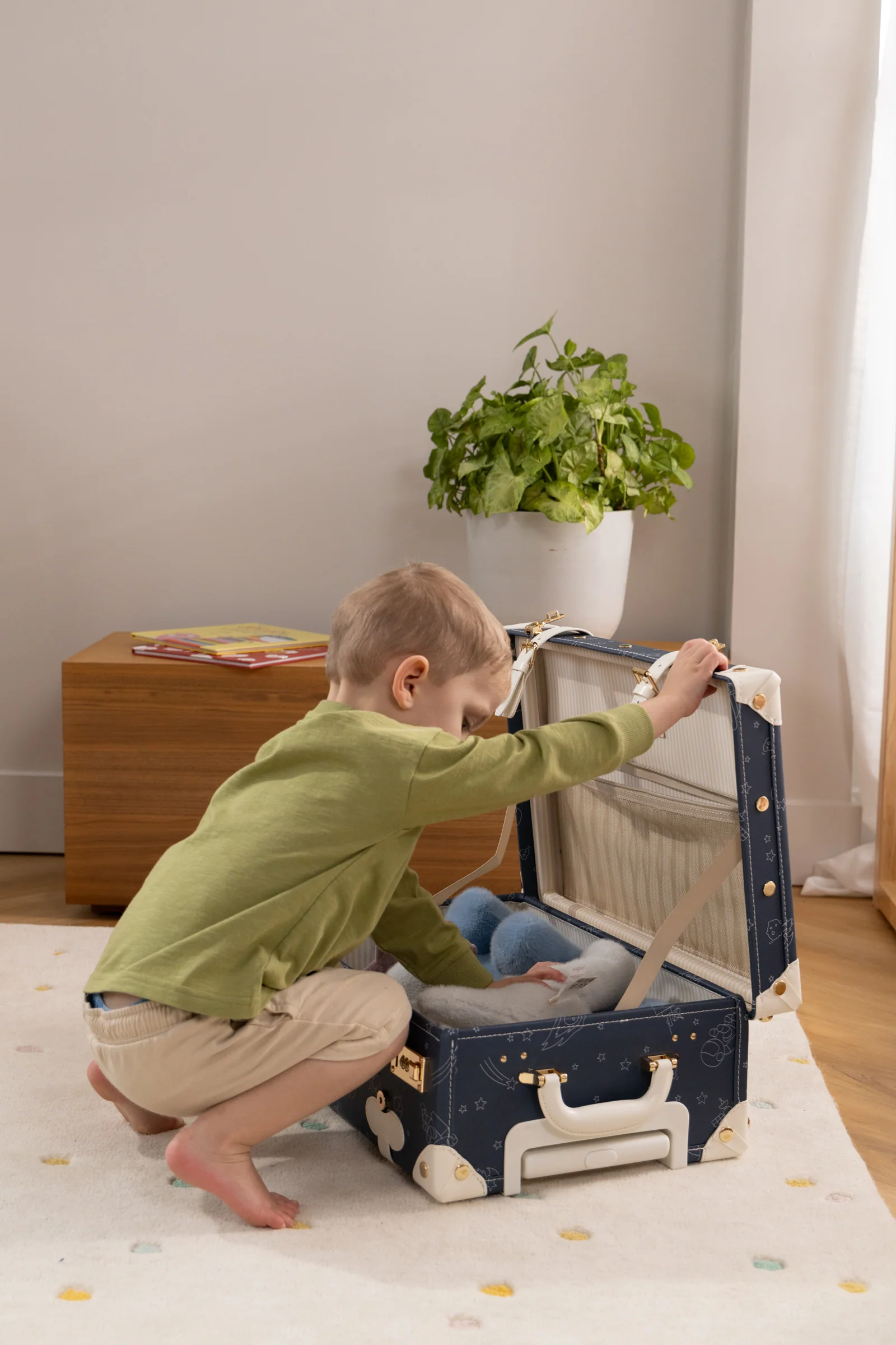 Coco Village Vegan Leather Carry-On Suitcase - Space - Image 6